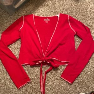 Hollister baby tee long sleeve top